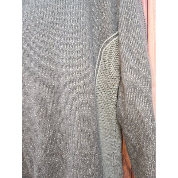 BKE Mens Vintage Fit Gray Quarter-Zip Sweater Large - Picture 5 of 6